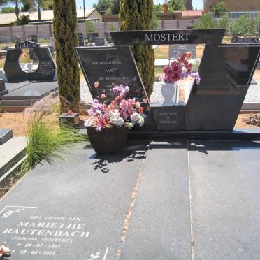 MOSTERT Nico 1935-2001 :: RAUTENBACH Marietjie nee MOSTERT 1961-2005