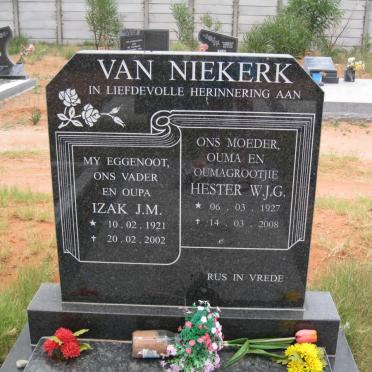 NIEKERK Izak J.M., van 1921-2002 &amp; Hester W.J.G. 1927-2008