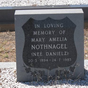 NOTHNAGEL Mary Amelia nee DANIELZ 1894-1985