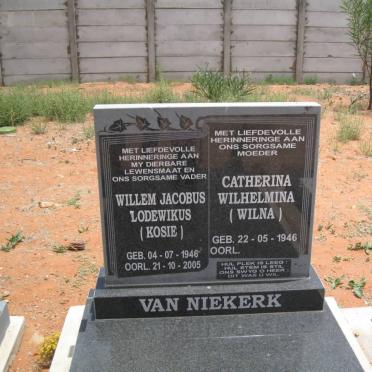 NIEKERK Willem Jacobus Lodewikus, van 1946-2005 &amp; Catherina Wilhelmina 1946-