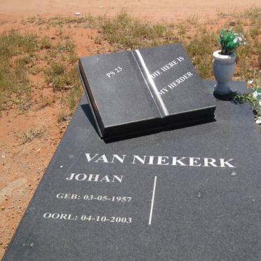 NIEKERK Johan, van 1957-2003