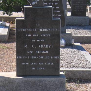 NEL M.C. nee STOMAN 1894-1993