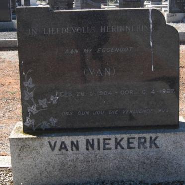NIEKERK Van, van 1904-1967 