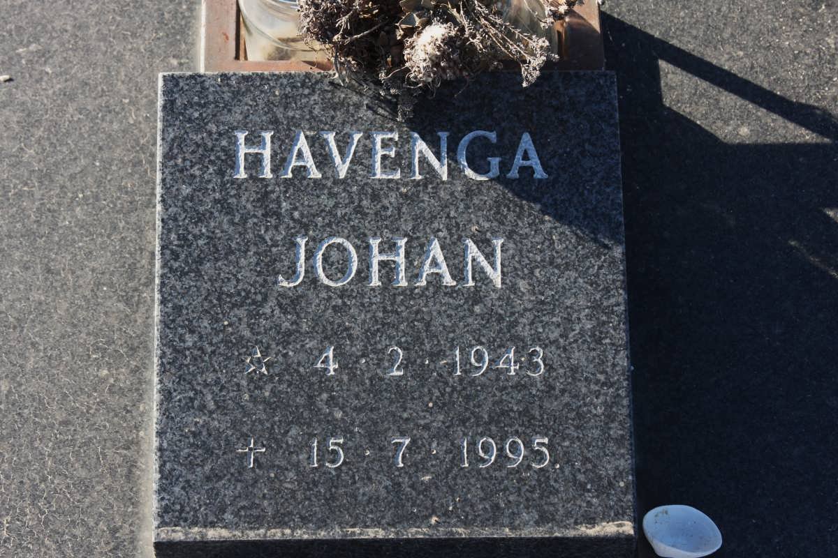 HAVENGA Johan 1943-1995