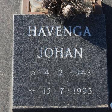 HAVENGA Johan 1943-1995