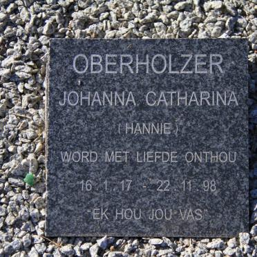 OBERHOLZER Johanna Catharina 1917-1998