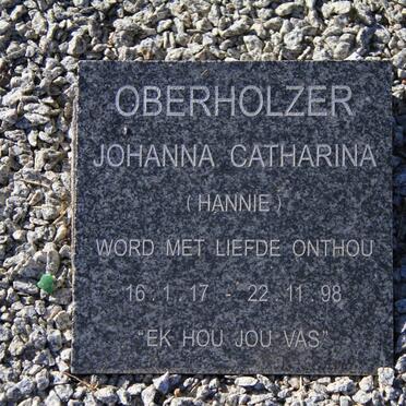 OBERHOLZER Johanna Catharina 1917-1998
