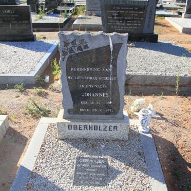 OBERHOLZER Johannes 1902-1971 :: OBERHOLZER Johanna Catharina 1917-1998