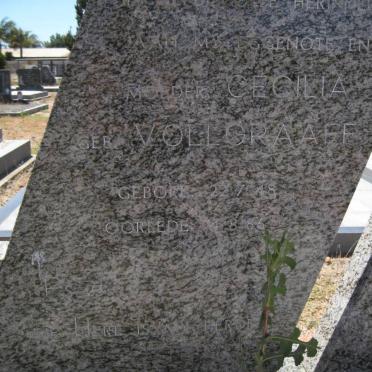 OVERBEEK Cecilia nee VOLLGRAAFF 1948-1986