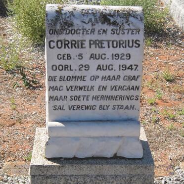 PRETORIUS Corrie 1929-1947