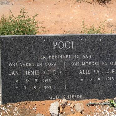 POOL J.D. 1916-1993 &amp; A.J.J.R. 1916-