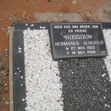 ROSSOUW Hermanus Albertus 1923-2006