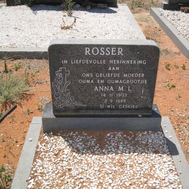 ROSSER Anna M.L. 1907-1988