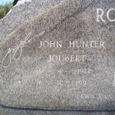 ROUX John Hunter Joubert 1922-199?