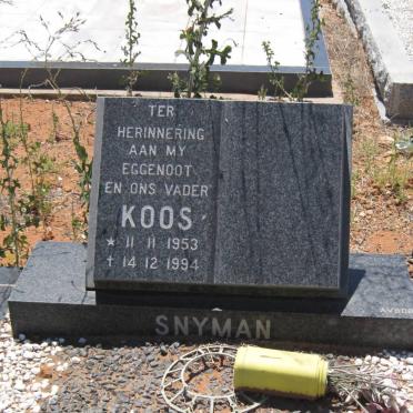 SNYMAN Koos 1953-1994