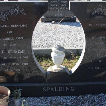 SPALDING H.D. 1917-2002 &amp; S.J. 1915-1979