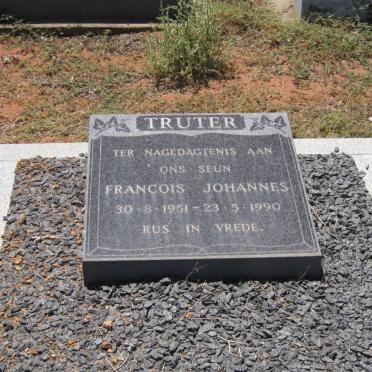 TRUTER Francois Johannes 1951-1990