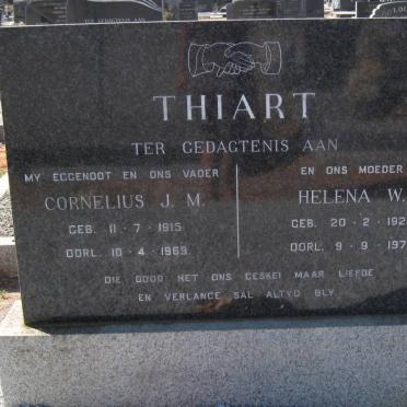 THIART Cornelius J.M. 1915-1969 &amp; Helena W. 1921-1971