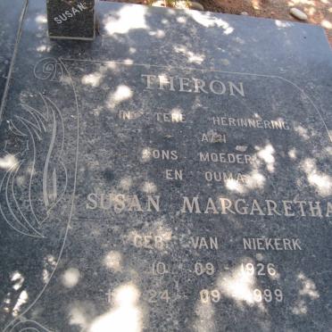 THERON Susan Margaretha VAN NIEKERK 1926-1999