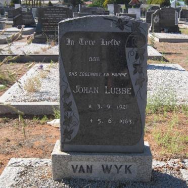 WYK Johan Lubbe, van 1921-1963