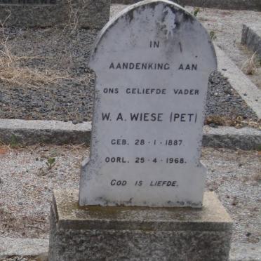 WIESE W.A. 1887-1968