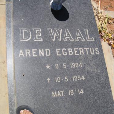 WAAL Arend Egbertus, de 1994-1994