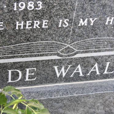 WAAL Albertus M.J., de 1910-1983 