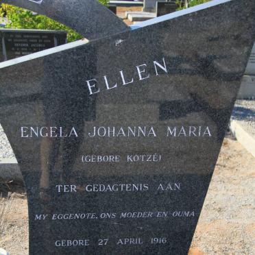 WAAL Engela Johanna Maria, de nee KOTZE 1916-1972