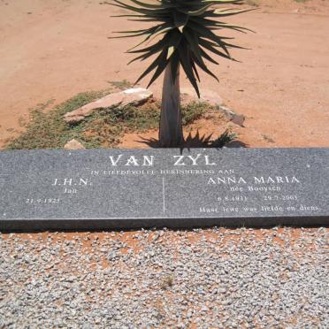 ZYL J.H.N., van 1925- &amp; Anna Maria  BOOYSEN 1931-2003
