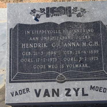 ZYL Hendrik G., van 1894-1975 &amp; Anna M.C.H. 1899-1975