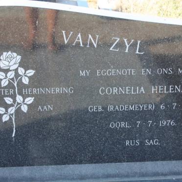 ZYL Jan Adriaan Frederick, van 1919-2001 &amp; Cornelia Helena RADEMEYER 1921-1976