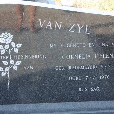 ZYL Jan Adriaan Frederick, van 1919-2001 &amp; Cornelia Helena RADEMEYER 1921-1976