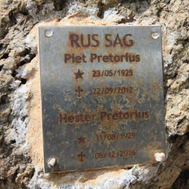 PRETORIUS Piet 1925-2012 &amp; Hester 1929-2016