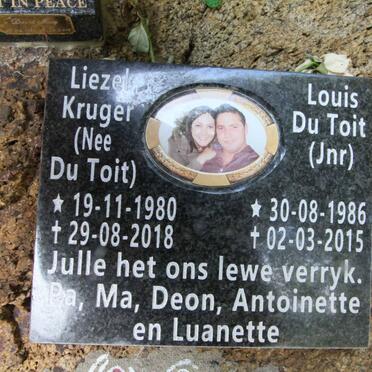 KRUGER Liezel nee DU TOIT 1980-2018 :: DU TOIT Louis 1986-2015