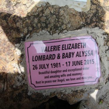 LOMBARD Valerie Elizabeth 1981-2015 :: LOMBARD Alyssa