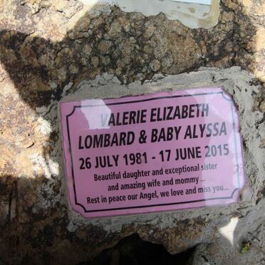 LOMBARD Valerie Elizabeth 1981-2015 :: LOMBARD Alyssa