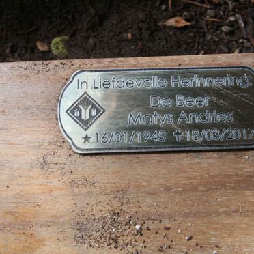 BEER Matys Andries, de 1945-2017