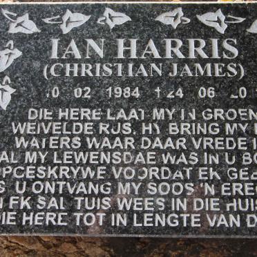 HARRIS Christian James 1984-2011