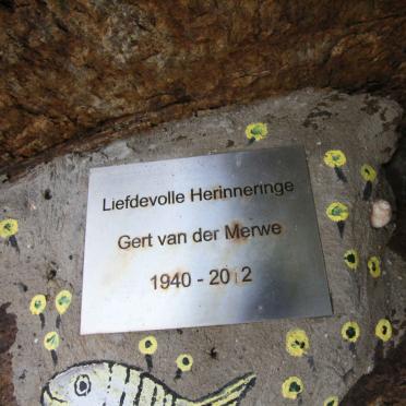 MERWE Gert, van der 1940-2012