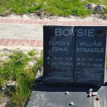 BOYSIE William Bonakele 1914-2004 :: BOYSIE Funeka Esina 1936-2001