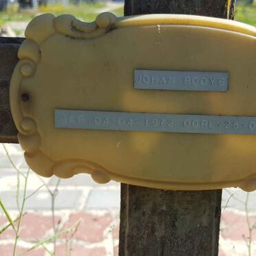 BOOYS Johan 1972-2002