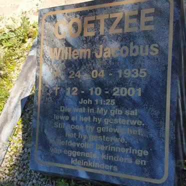 COETZEE Willem Jacobus 1935-2001