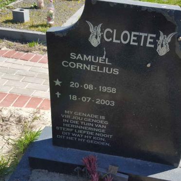 CLOETE Samuel Cornelius 1958-2003