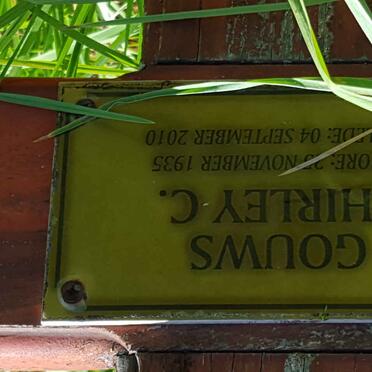 GOUWS Shirley C. 1935-2010