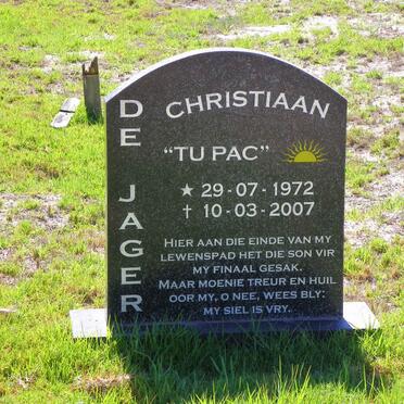 JAGER Christiaan, de 1972-2007