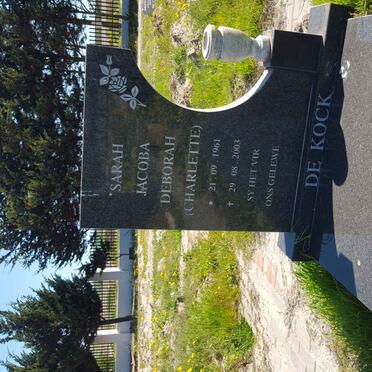 KOCK Sarah Jacoba Deborah, de 1961-2003