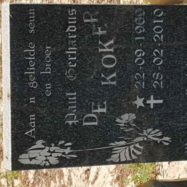 KOKER Paul Gerhardus, de 19??-2010