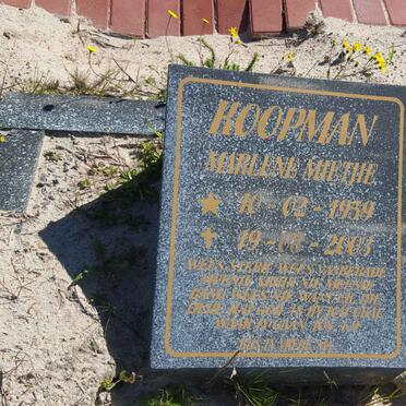 KOOPMAN Marlene Mietjie 1959-2003