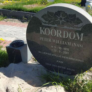 KOORDOM Peter William 1976-2001
