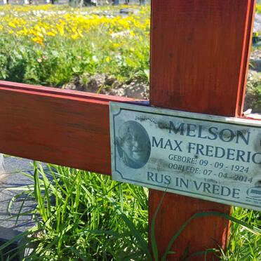 MELSON Max Frederick 1924-2014